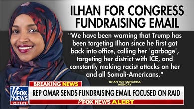 Rep. Ilhan Omar blasted for fundraising email focusing on DHS raid