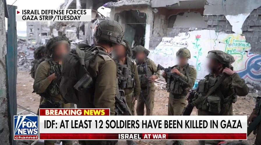 At least 12 Israeli soldiers killed in Gaza: IDF 