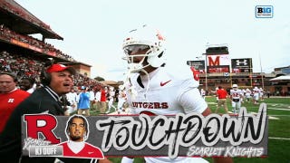 Dylan Lonergan finds KJ Duff pushing for TD, tying Rutgers and Maryland