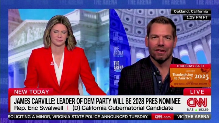 Eric Swalwell boasts Avengers roster of Democratic leaders