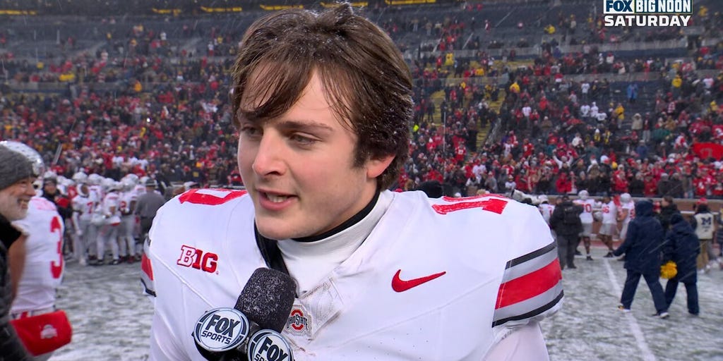 Julian Sayin on Ohio State's win over Michigan: 'Elite focus throughout the entire game'