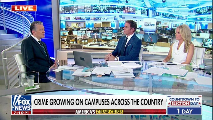Crime rising on college campuses across America