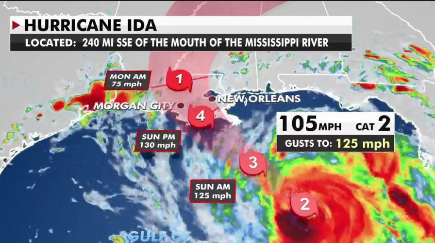 Hurricane Ida barreling toward Louisiana