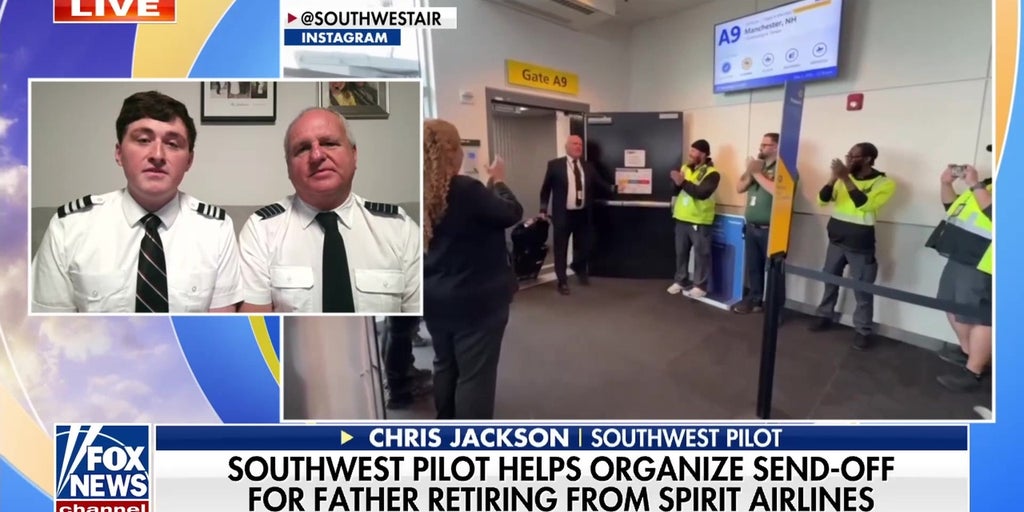 Southwest Airlines gives emotional send-off to retiring Spirit pilot