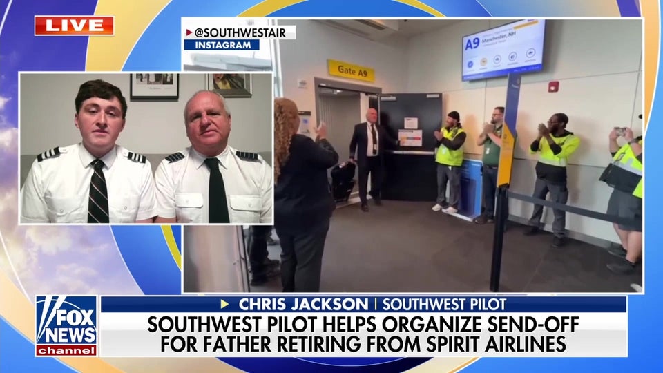 Southwest Airlines gives emotional send-off to retiring Spirit pilot