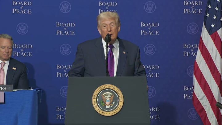 Trump heaps praise on JD Vance, Marco Rubio from first 'Board of Peace' meeting