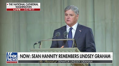 Sean Hannity honors Sen Lindsey Graham: 'We will finish the work you started'