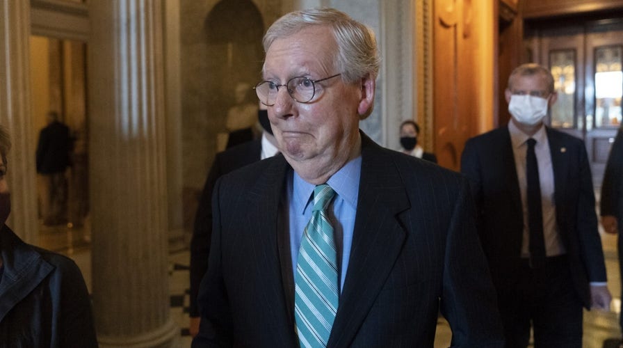 McConnell hit by left, right