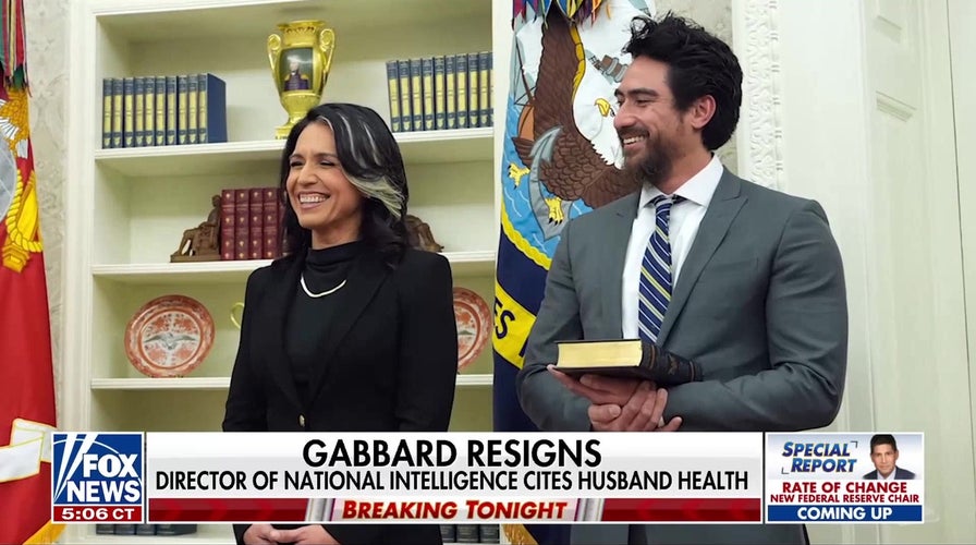 DNI Tulsi Gabbard to step down to aid husband in cancer fight