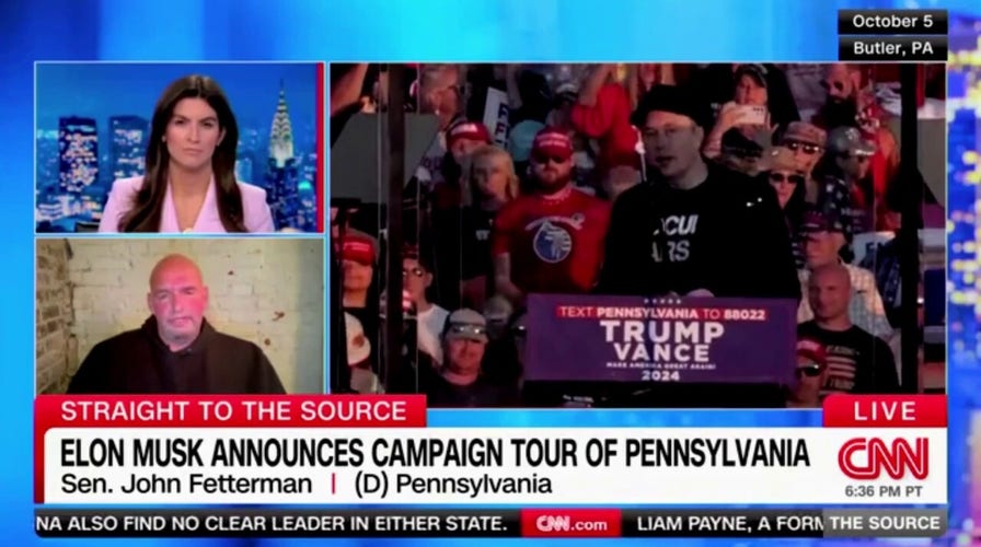 Fetterman says Elon Musk on campaign trail for Trump in Pennsylvania could impact race: Its significant