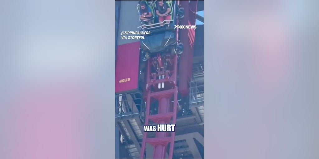 Roller coaster leaves riders STUCK HANGING