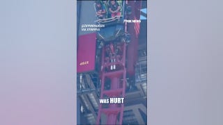 Roller coaster leaves riders STUCK HANGING
