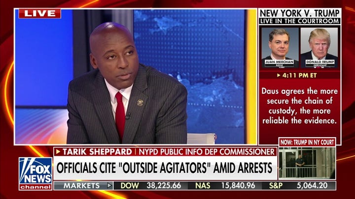 NYPD official: We know 'outside agitators, influencers' are present in college protests