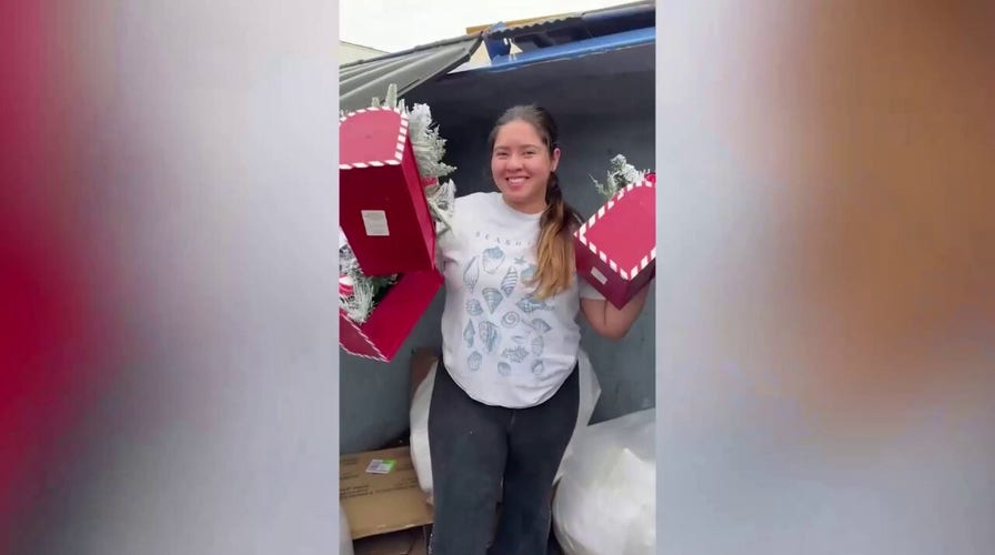 Florida woman saves thousands of dollars by dumpster diving for Christmas decorations