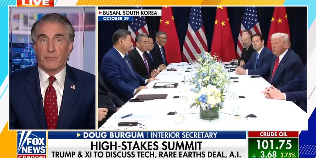 Trump in ‘strongest position of any US leader ever,’ interior secretary says ahead of Xi meeting