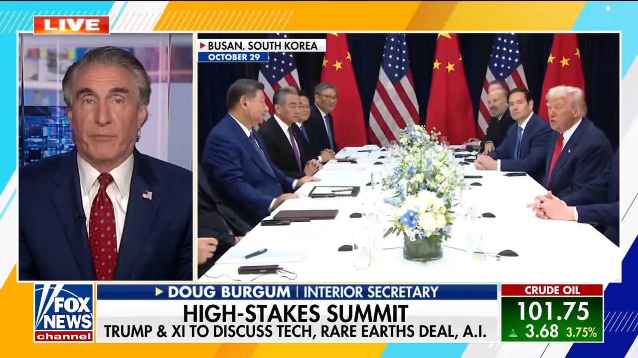 Trump in ‘strongest position of any US leader ever,’ interior secretary says ahead of Xi meeting