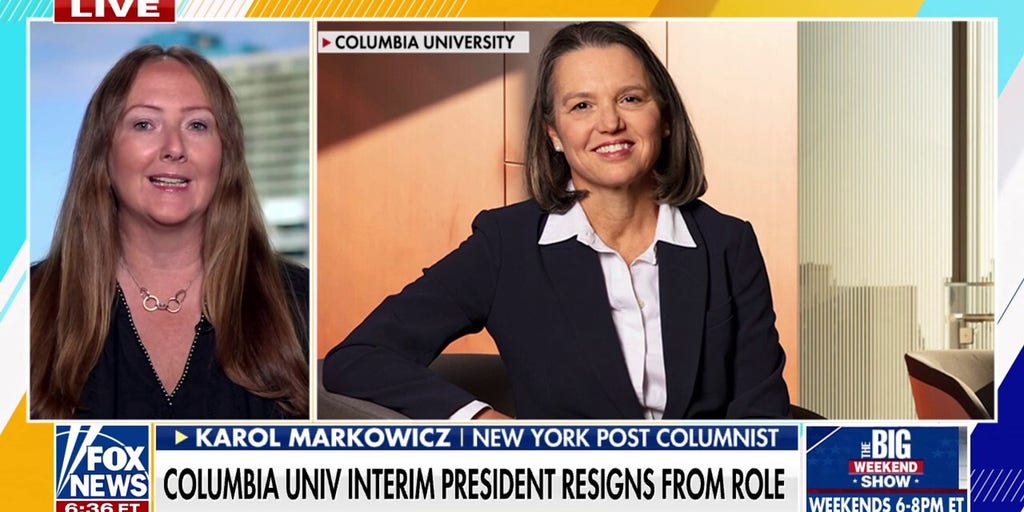 Columbia University's interim president steps down following pressure from the Trump admin