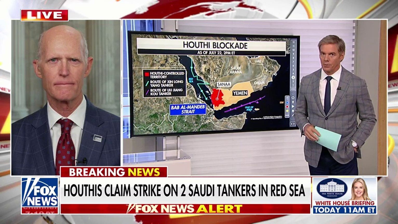 Houthis claim strikes on two oil tankers
