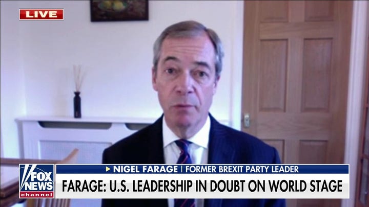US leadership is in doubt under Biden: Nigel Farage