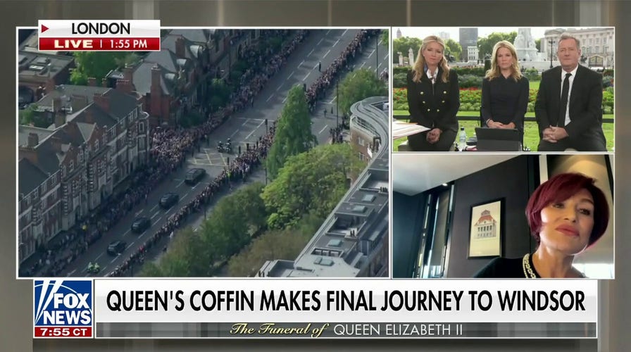 Queen's coffin makes final journey to Windsor Castle