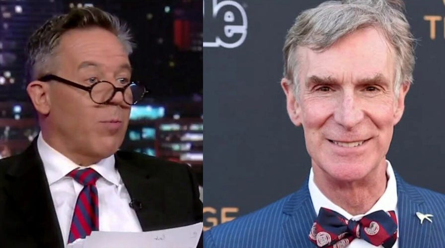 Gutfeld reacts to 'cringeworthy' video of Bill Nye and Joe Biden promoting Build Back Better agenda