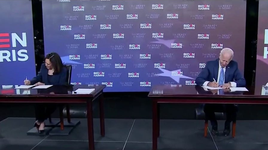 Joe Biden, Kamala Harris file paperwork ahead of convention	