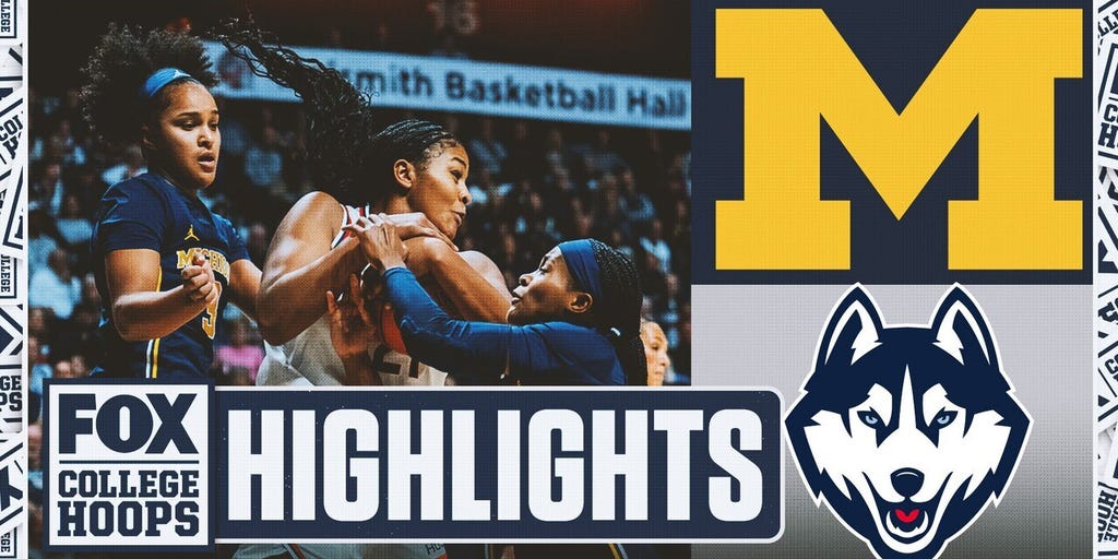 No. 6 Michigan Wolverines vs. No. 1 UConn Huskies Highlights 🏀 FOX College Hoops