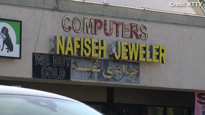 Burglar drops in from above during jewelry store break-in