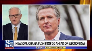 Obama pushes Newsom's prop 50 ahead of election day