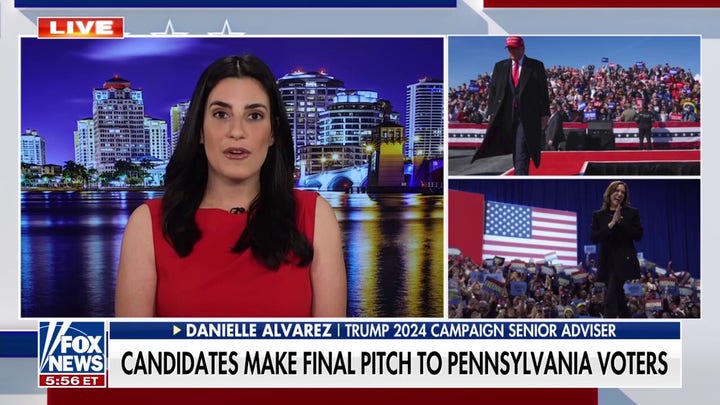 Trump, Harris make final pitch to voters with dueling rallies in Pennsylvania 