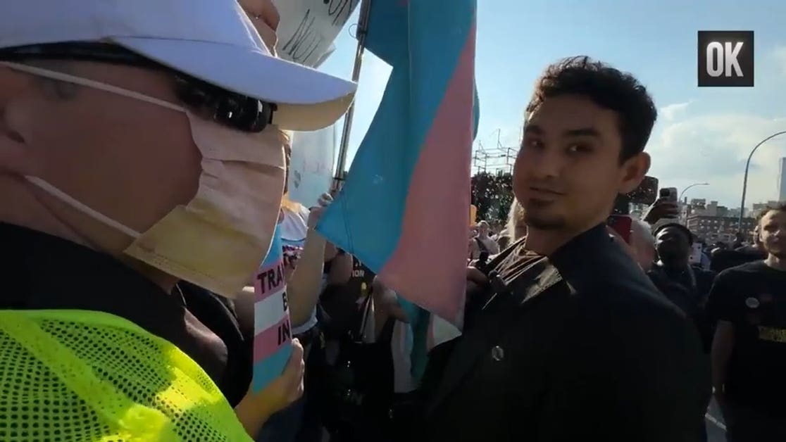 Pro-trans activists refuse interviews at Sophie Cunningham rally outside Barclay Center in Brooklyn