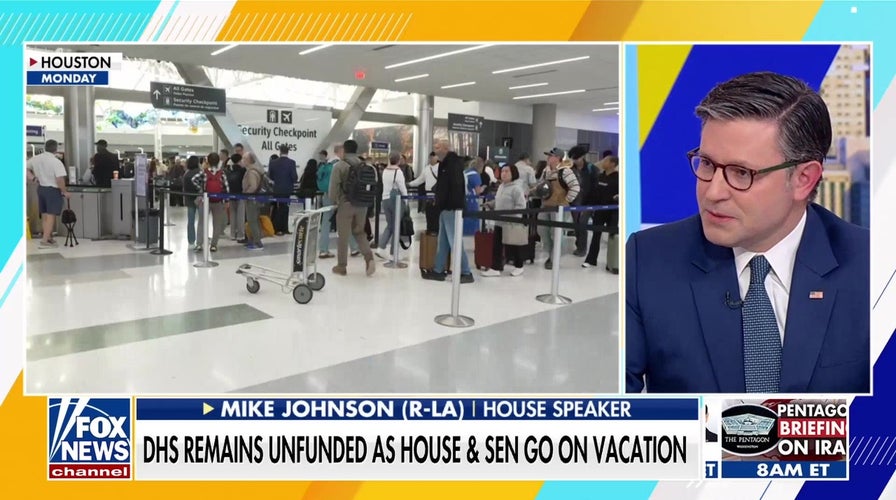 Speaker Johnson slams Democrats on DHS funding, highlights 'no tax on tips' benefit