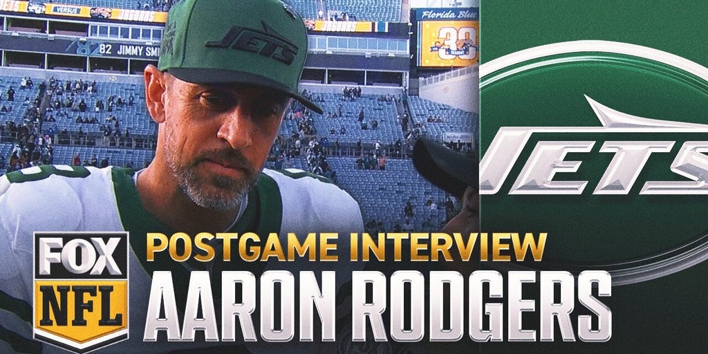Jets' Aaron Rodgers praises Davante Adams after win vs. Jaguars: 'One of the all-time greats'