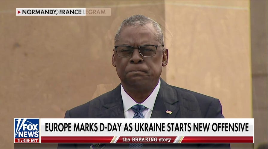 Defense secretary marks 79 years since D-Day in France