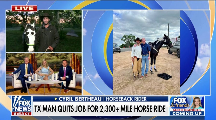Texas man quits job to ride horse from Austin to Seattle 