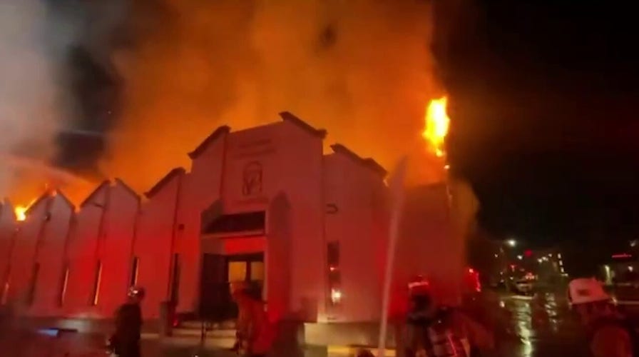 VIDEO: Massive fire destroys LA church