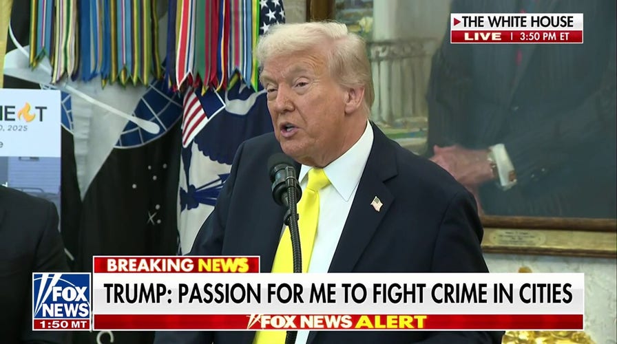 President Trump and FBI Director Patel give update on violent crime prevention 