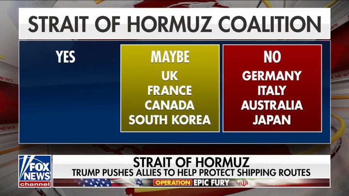 Trump presses allies to help secure Strait of Hormuz