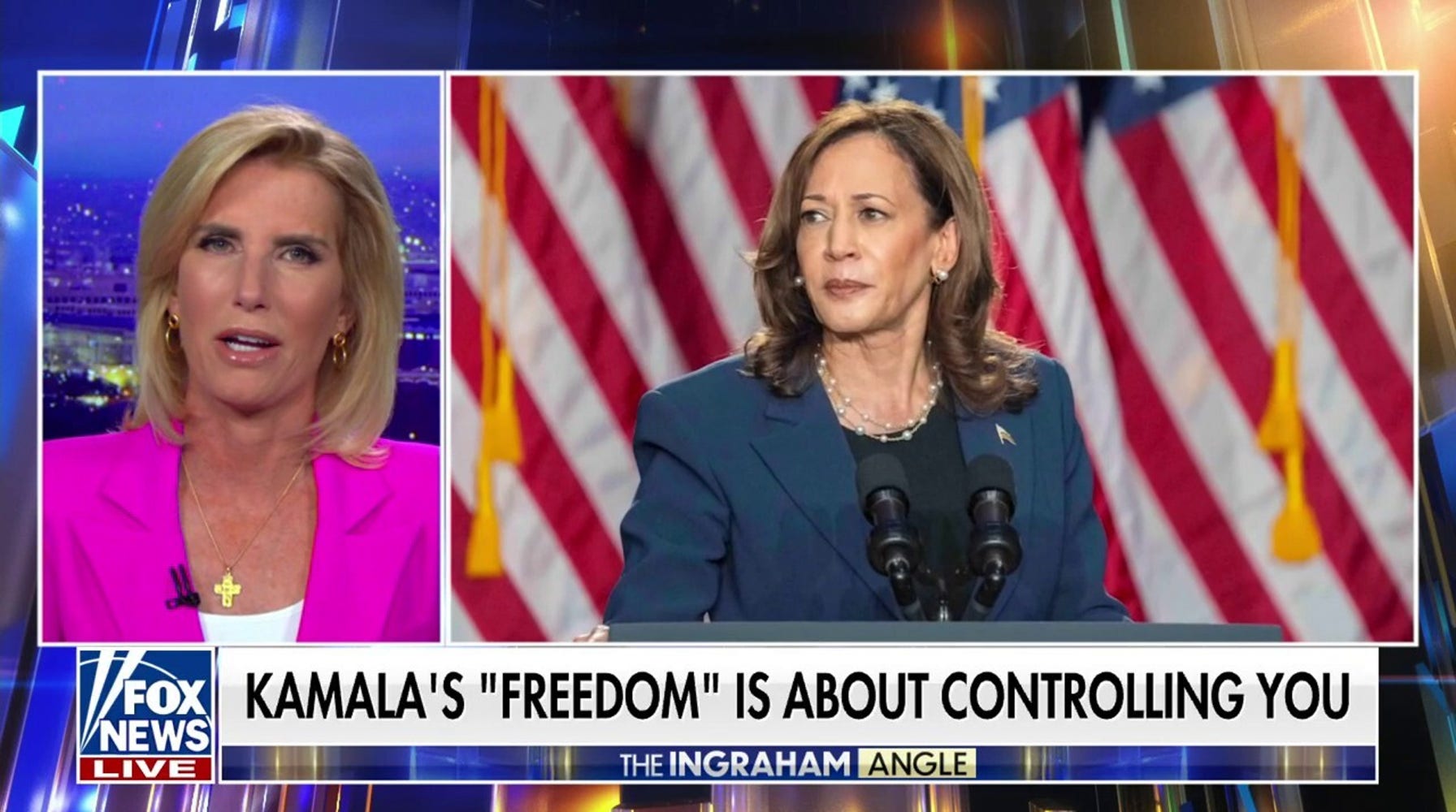 Laura Ingraham Shreds Kamala Harris' Liberal Ideology Ahead of 2024 Election