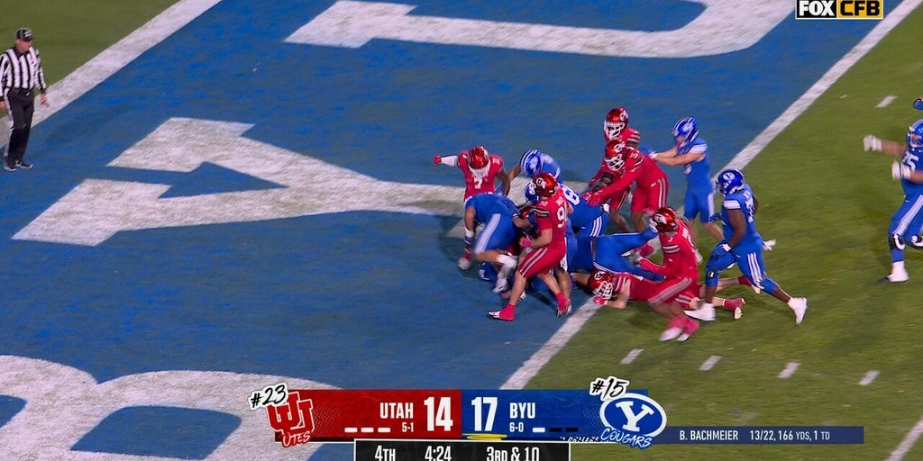 Bear Bachmeier scrambles for 22-yard TD, extending BYU's lead over Utah