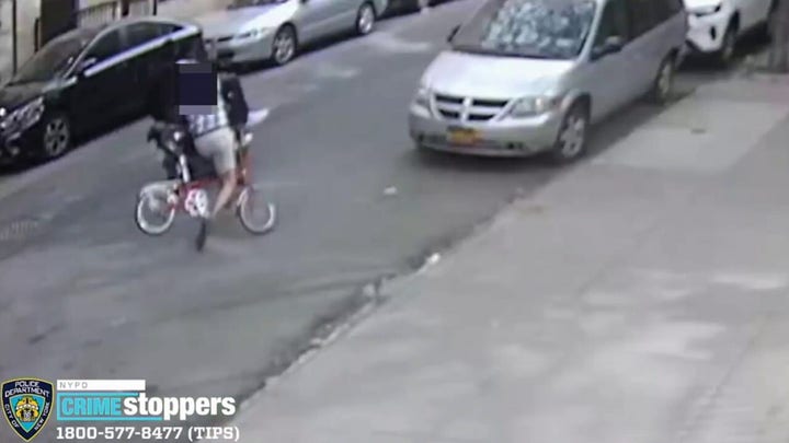 Cyclist viciously knocked over by someone riding scooter.