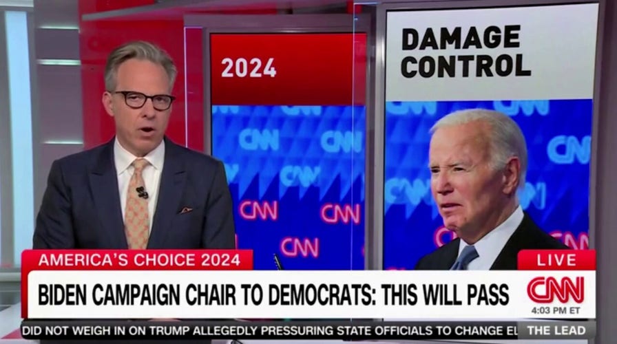 CNN's Jake Tapper says there is 'discernible pattern' of Democratic officials lying to protect Biden from criticism after debate
