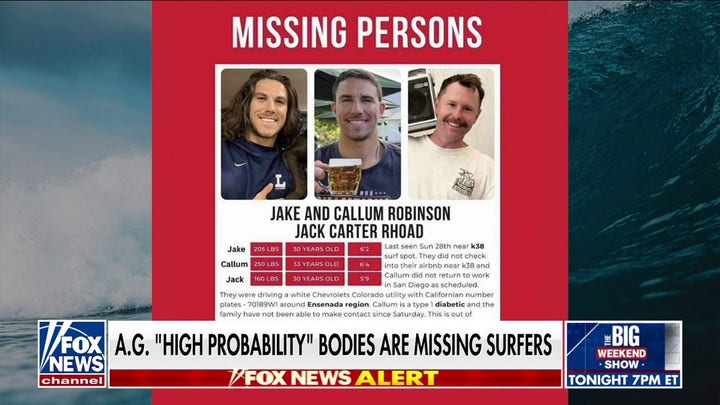 Baja California AG says 3 bodies found likely belong to missing tourists