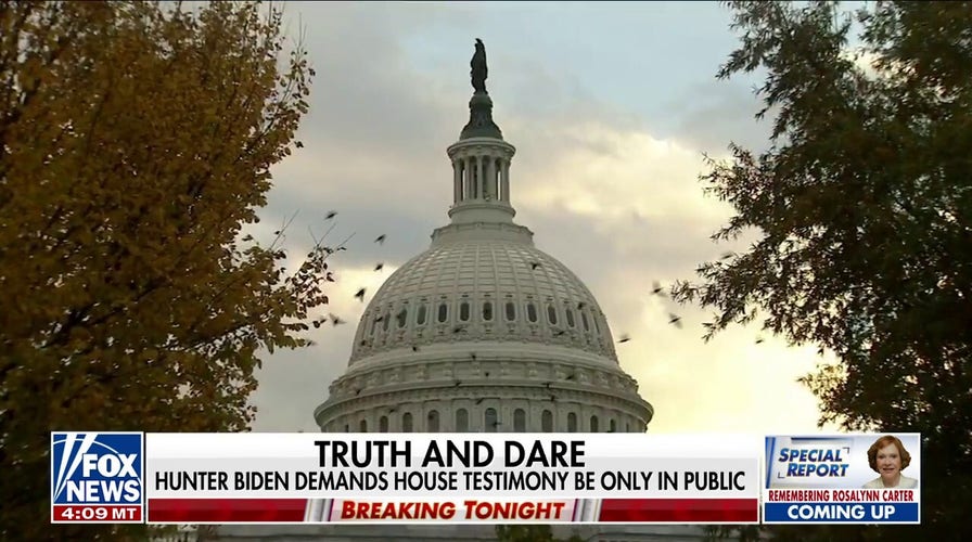  Hunter Biden demands House testimony be in public