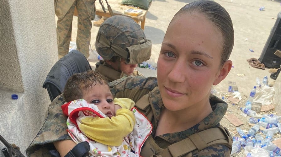 HEROES OF KABUL: Sgt. Nicole Gee worked relentlessly to evacuate as many Afghan women and children as possible
