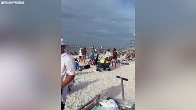 Blue Angels thrill beachgoers with wild low flyover