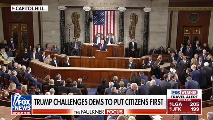 Democratic lawmakers refuse to stand for crime victim during State of the Union address
