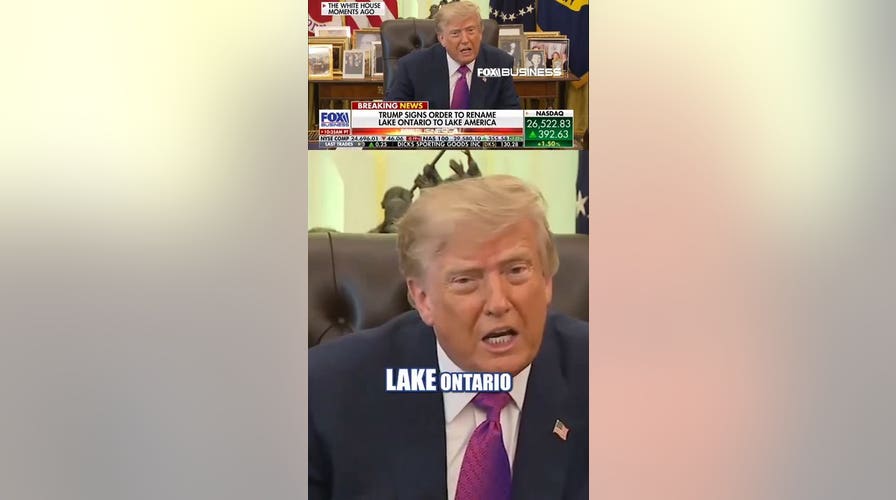 Donald Trump signs order renaming Lake Ontario to Lake America