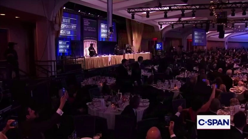 Man seen eating appetizer as Secret Service agents evacuated Trump, cabinet after shots rung out at WHCD