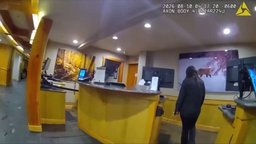 Bodycam video shows a bear breaking into luxury hotel and stealing M&Ms